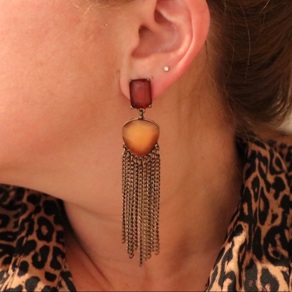 Fringe earrings